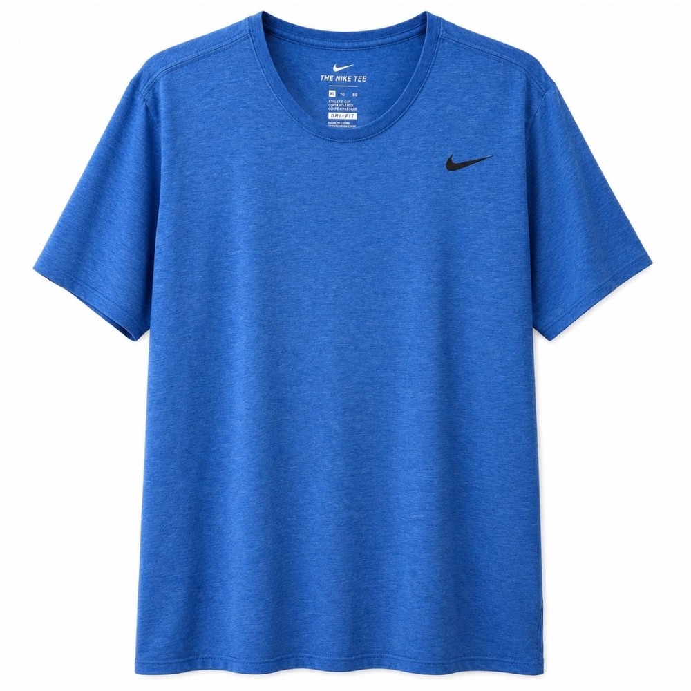 Nike‎ Dri-FIT Athletic Cut Blue Performance T-Shirt Men's XL Athletic Tee